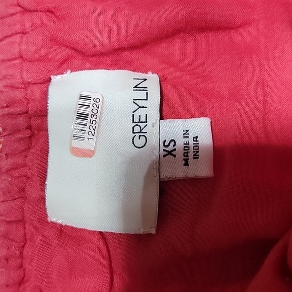 Greylin Size XS Midi Length Sundress, Fringed Hem, Striped, Boho, Exc. Used Cond - Picture 10 of 12